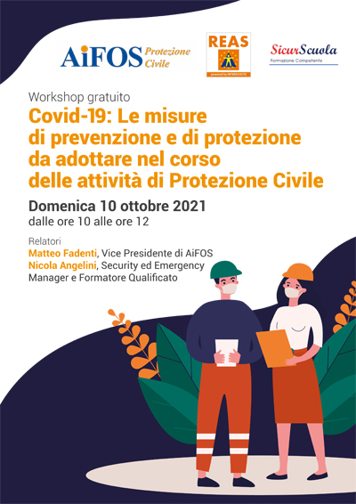 Covid-19: Le misure di prevenzione e di protezione da adottare nel corso delle attività di Protezione Civile